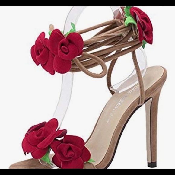 NWT Open Toe Dress Pumps Stiletto Lace Up High Heel, MULTI SIZES AVAILABLE, NEW!